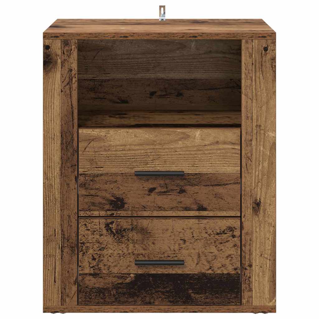 Bedside Cabinet Old wood 50 x 36 x 60 cm Engineered wood